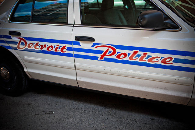 Crime is one of Detroit’s most stubborn problems, but police are making a show of force with targeted raids on trouble spots. (Photo by Flickr user Sean Davis; used under Creative Commons license)