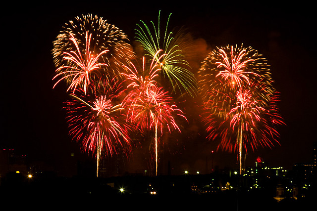 A professional-grade fireworks display is now available – and legal – to anyone willing to spend the money and light the fuse. How many were in your neighborhood this year? (Photo by Flickr user James Marvin Phelps; used under Creative Commons license)