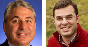 Brian Ellis, left, faces Jason Amash in the GOP primary for Michigan's 3rd District congressional seat.