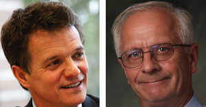 David Trott, left, is running to unseat one-term Kerry Bentivolio in Michigan's 11th congressional district.