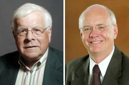 Ken Winter, left, teaches at North Central Michigan College and is former editor and publisher of the Petoskey News-Review. James Hill is a professor at Central Michigan University and a former Michigan Natural Resources Commissioner.