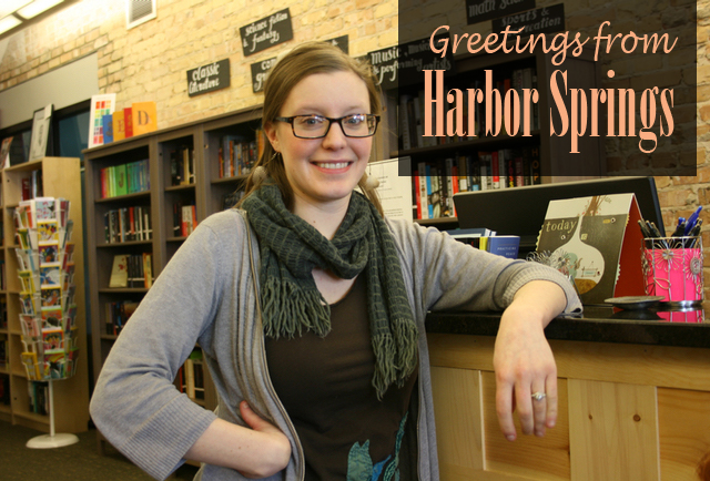 Former dance instructor Katie Capaldi returned to Harbor Springs to make a go of a small bookstore, Between the Covers. (Photo by Ted Roelofs)
