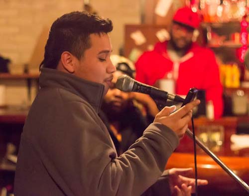 Elvis Valasquez’s grandmother paid a “coyote smuggler” $6,000 to have Elvis brought illegally into the U.S. when Elvis was only 13 to escape the violence in Honduras. Elvis, now 19, writes and performs poetry about his experience. (courtesy photo) 