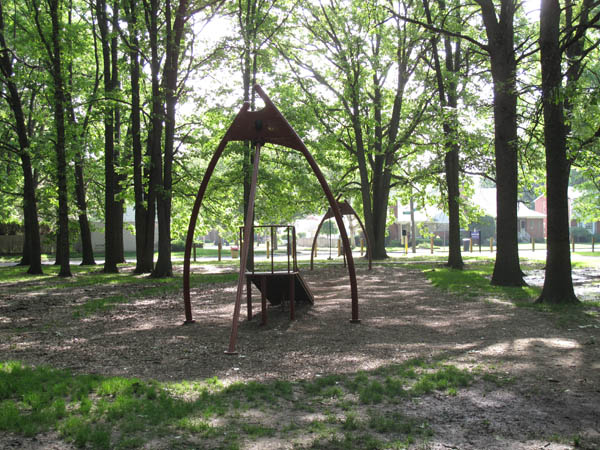 The children's zip line at Balduck Park is one of several improvements that have turned Balduck into one of the jewels of Detroit's park system. (Bridge photo by Bill McGraw) 