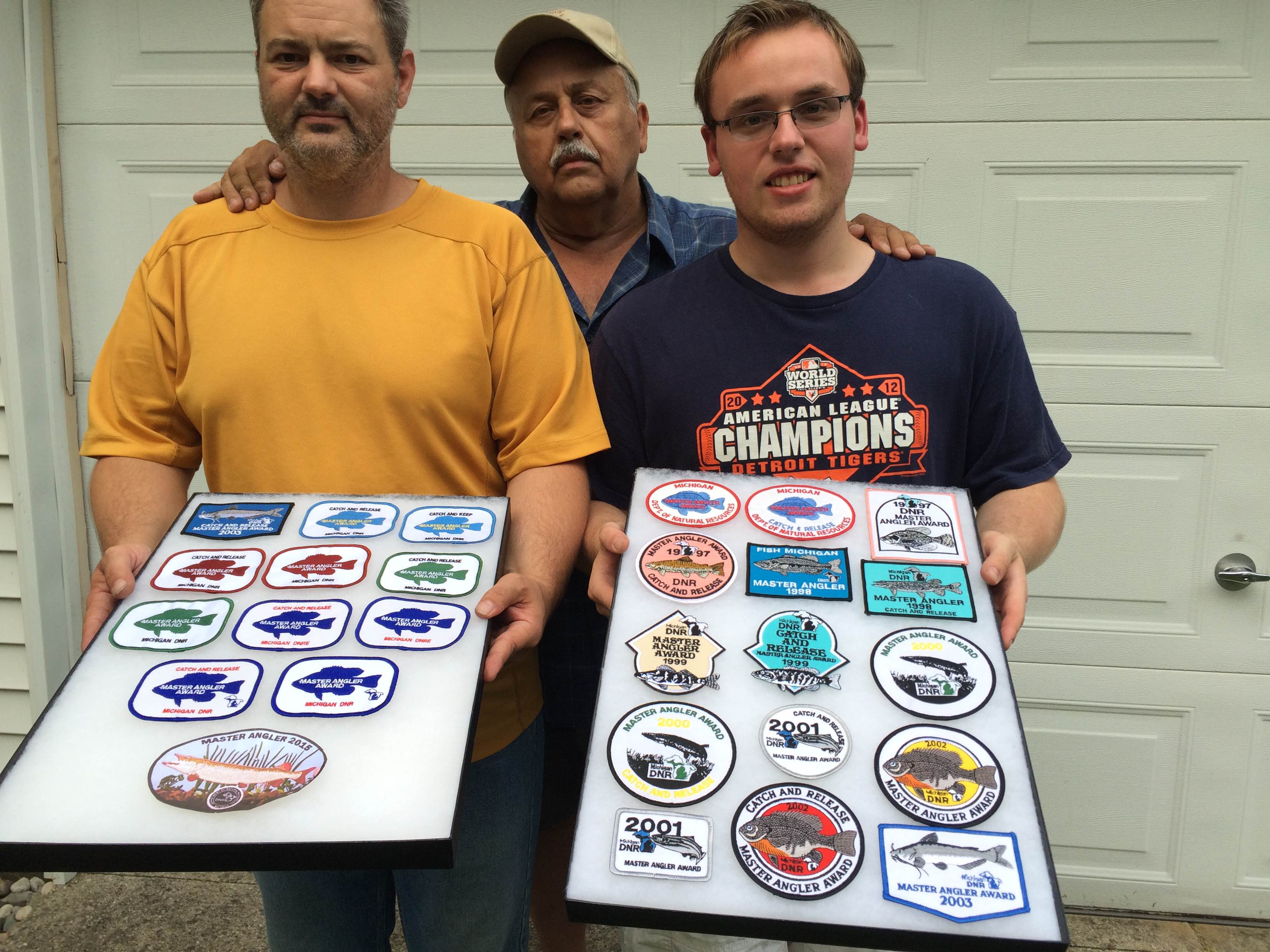 The Witherell family catches big fish and collect the patches given out through the master angler program. (courtesy photo)