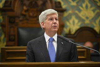 Gov. Rick Snyder has proposed splitting DPS into two entities – an “Old Co.” to pay off the debt and a “New Co.” to continue to educate students. 