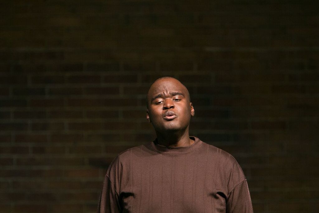 Ramone Williams, shown here at a vocal performance class at Eastern Michigan University, may not be homeless for much longer; Bridge Magazine readers have donated thousands to help him. (Photo by Brian Widdis)