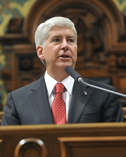 Gov. Rick Snyder said he will create a commission to study the state of Michigan’s underground infrastructure and the cost of updating it. 
