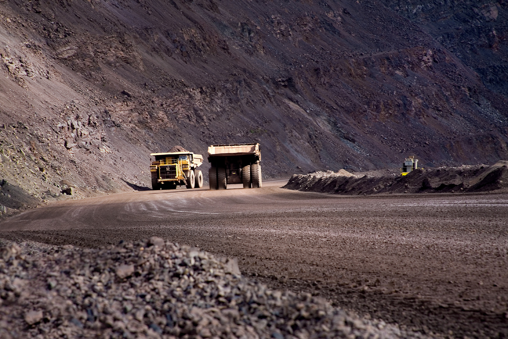 Ore is trucked for processing in 320-ton haul trucks that stand 24 feet high and cost about $5 million. (Photo courtesy Cliffs Natural Resources) 