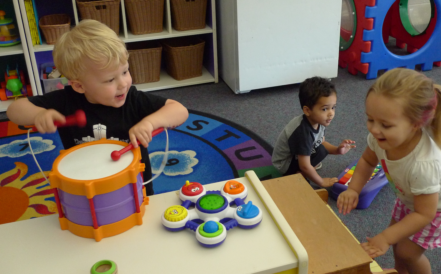 A jam session at the Berkley Building Blocks child-care program, which has the a four-star rating from the state.