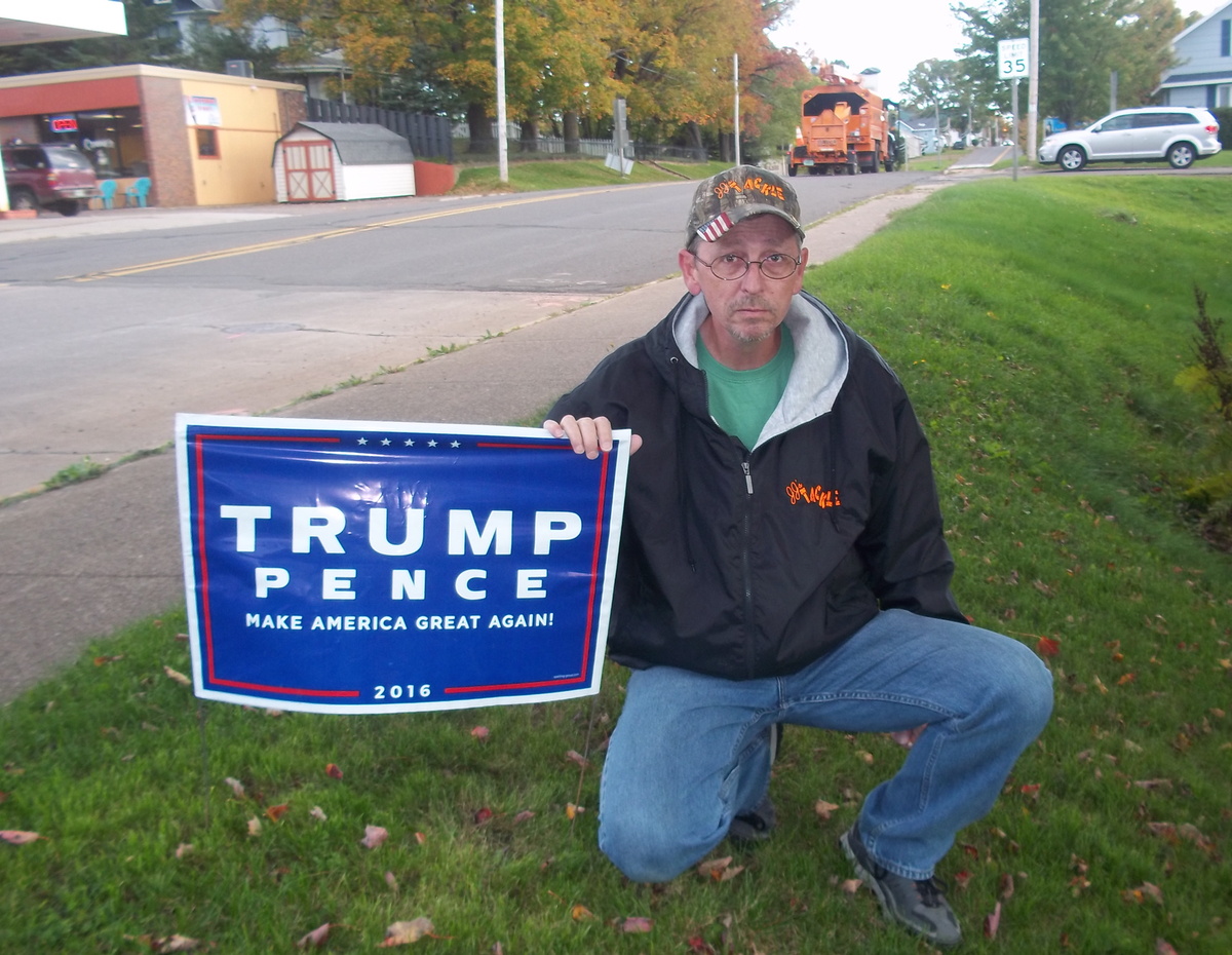 Ontonagon County resident Bill Johnson: “We need someone to stand up for this nation.” (Courtesy photo)