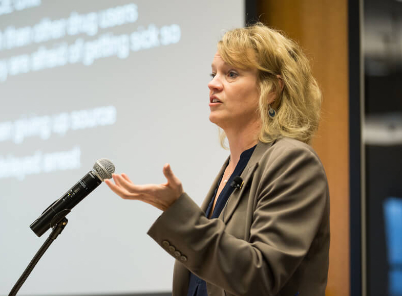 Kent County Undersheriff Michelle Young: “(Inmates) are given every opportunity to work. The ones who are getting a bill are the ones who choose not to do that.” (Photo courtesy Grand Valley State University)