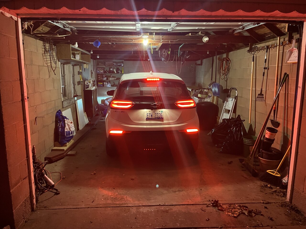 EV in garage