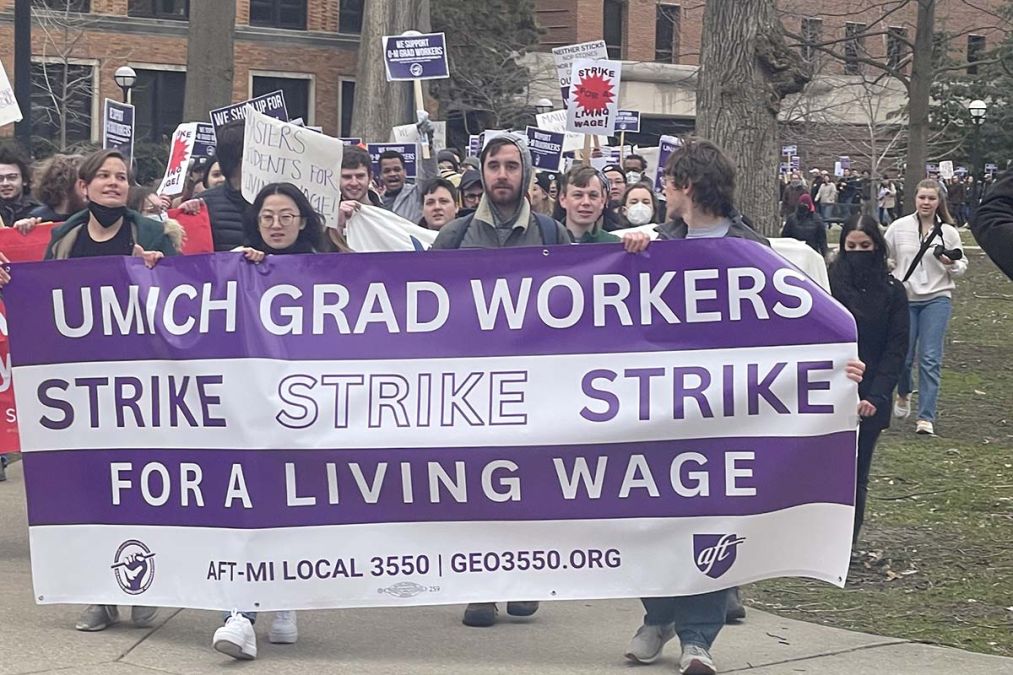 University of Michigan graduate student strike: U-M response