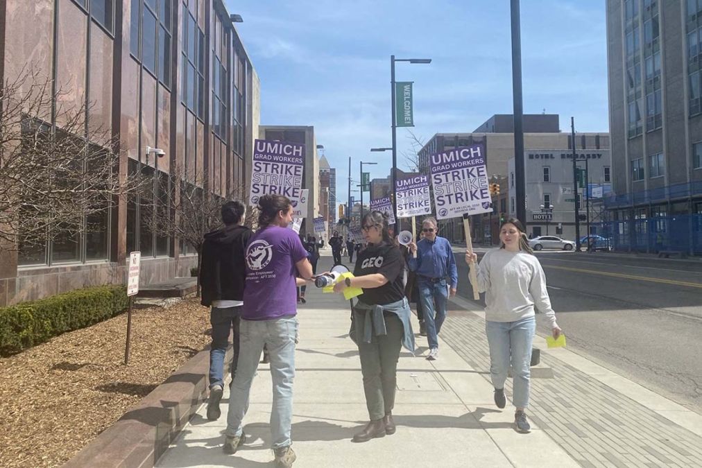 University of Michigan grad student union and more on strike, why?