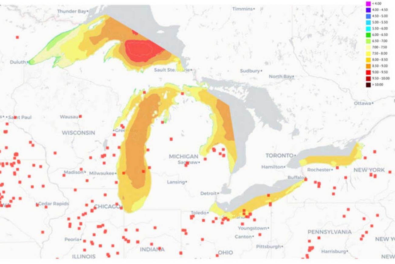 Wind farm sites 