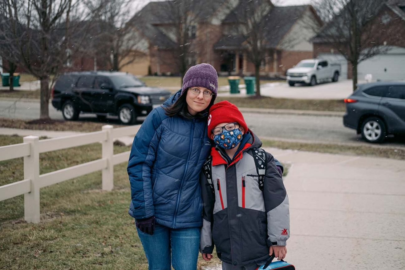 Jenniifer Cooper and her son, Declan