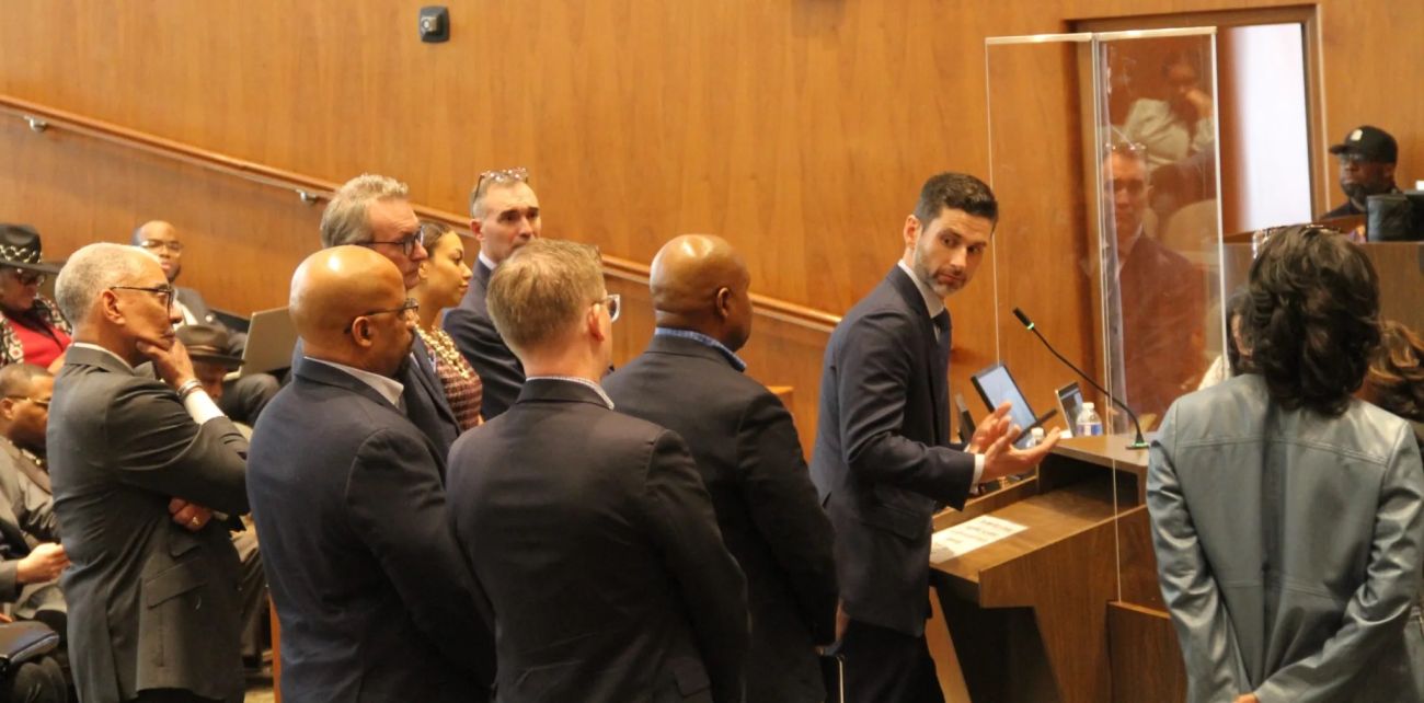 Andrew Cantor at Detroit City Council meeting