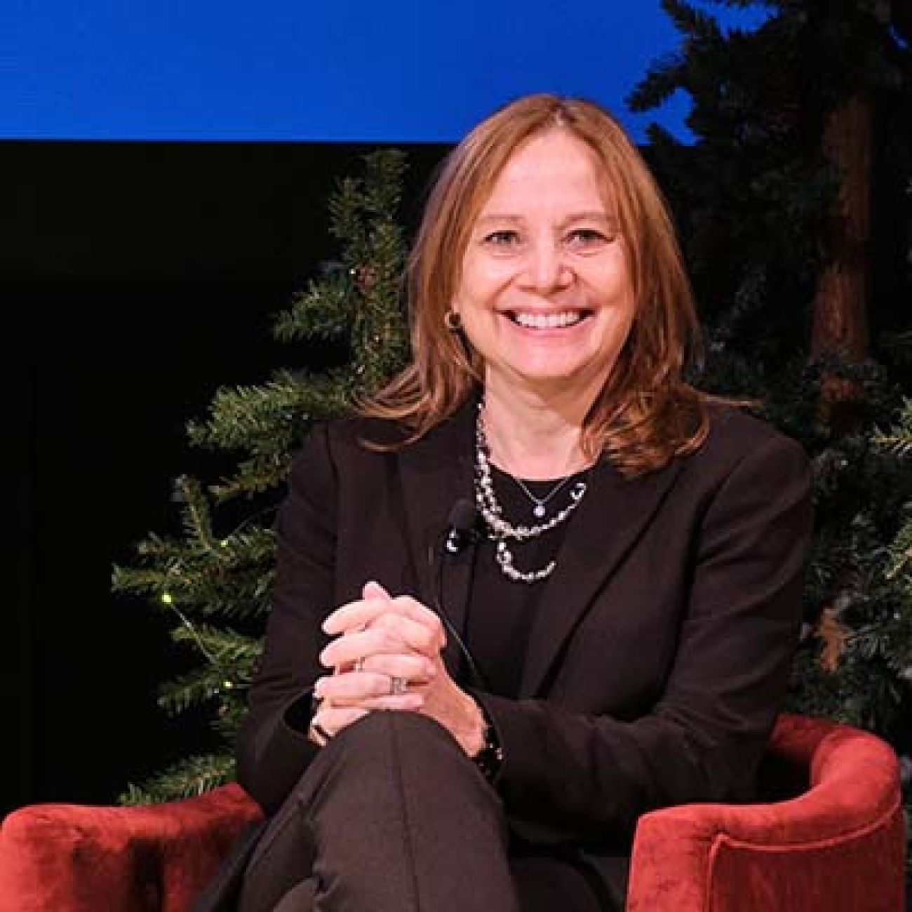 Mary Barra sitting