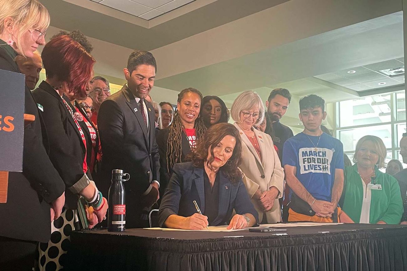 Gov. Gretchen Whitmer signing bill