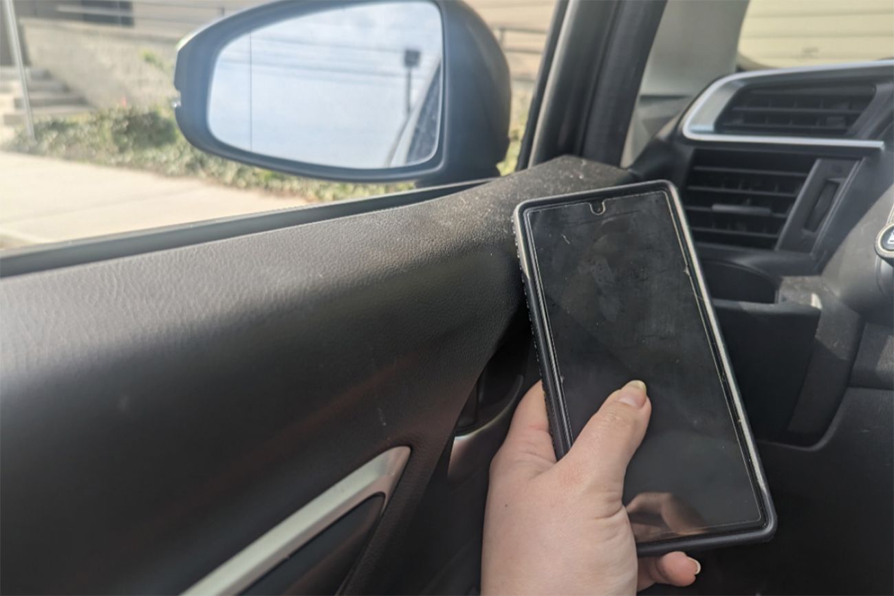 Is it illegal to have a phone holder on my car windscreen?