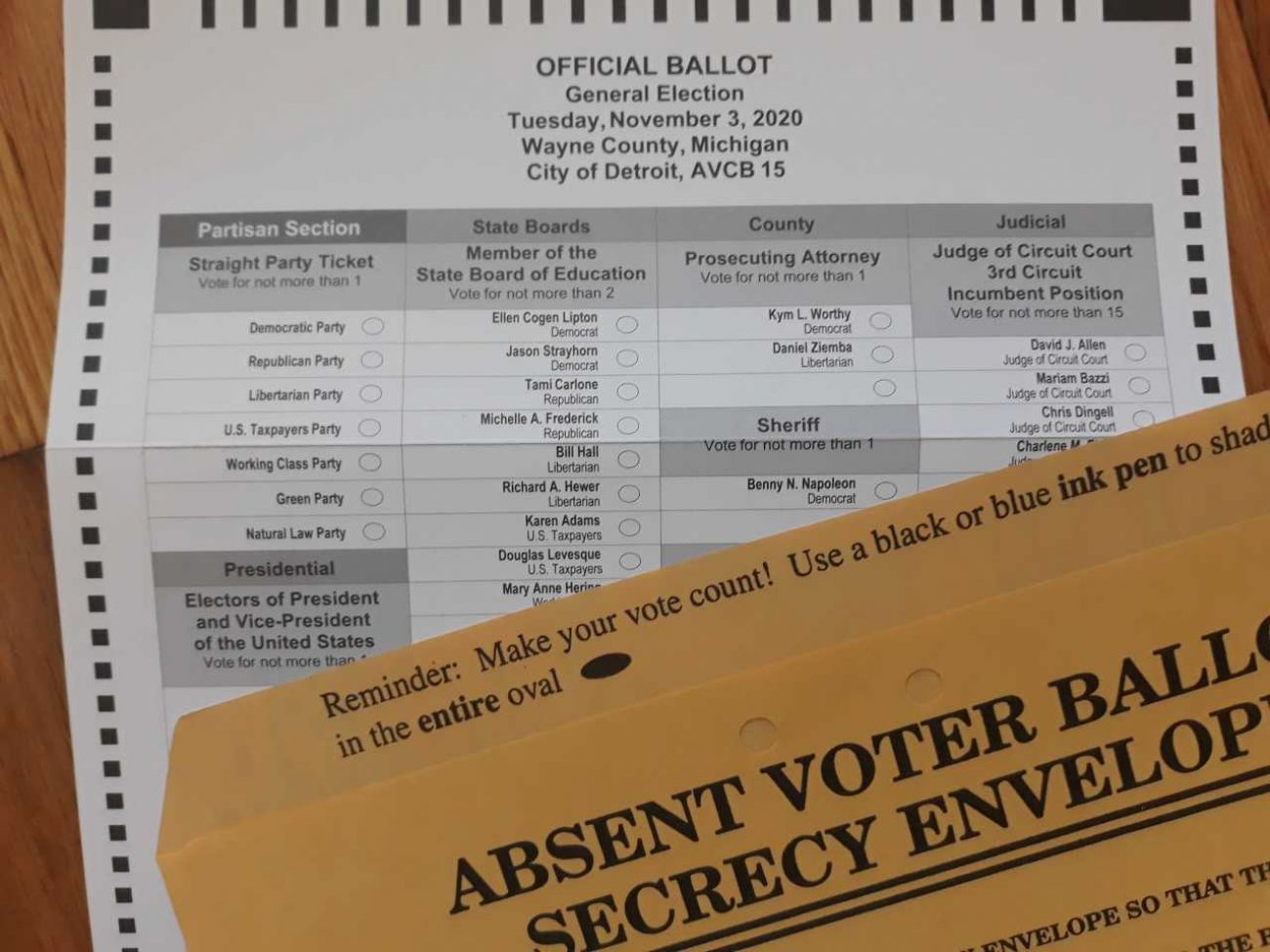 Michigan Democrats Push 8 Days Of Absentee Ballot Counting To Curb ...