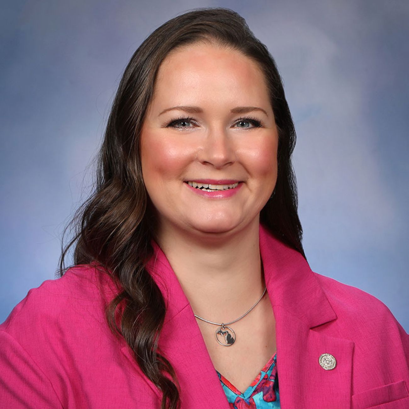 head shot of Michigan Rep. Carrie Rheingans, D-Ann Arbor.