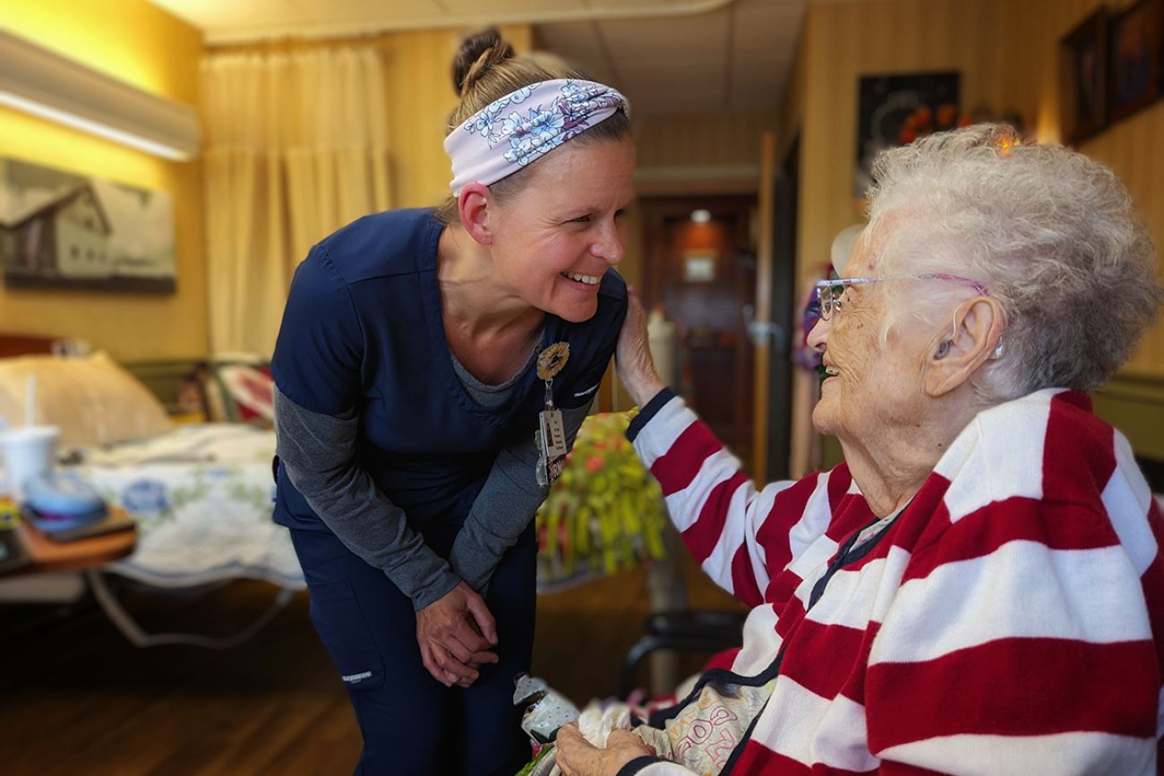 nurse with a patient 