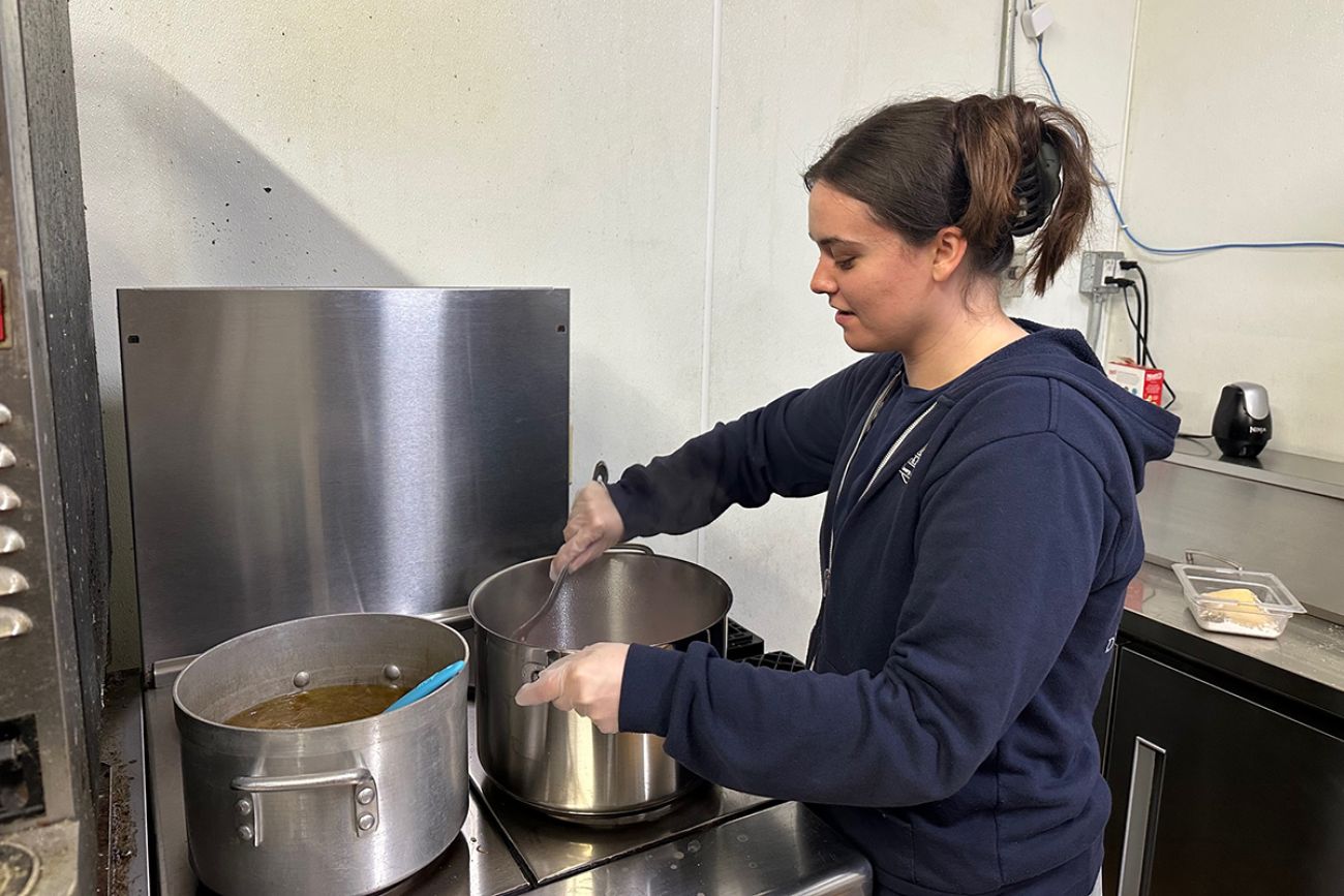 woman cooking