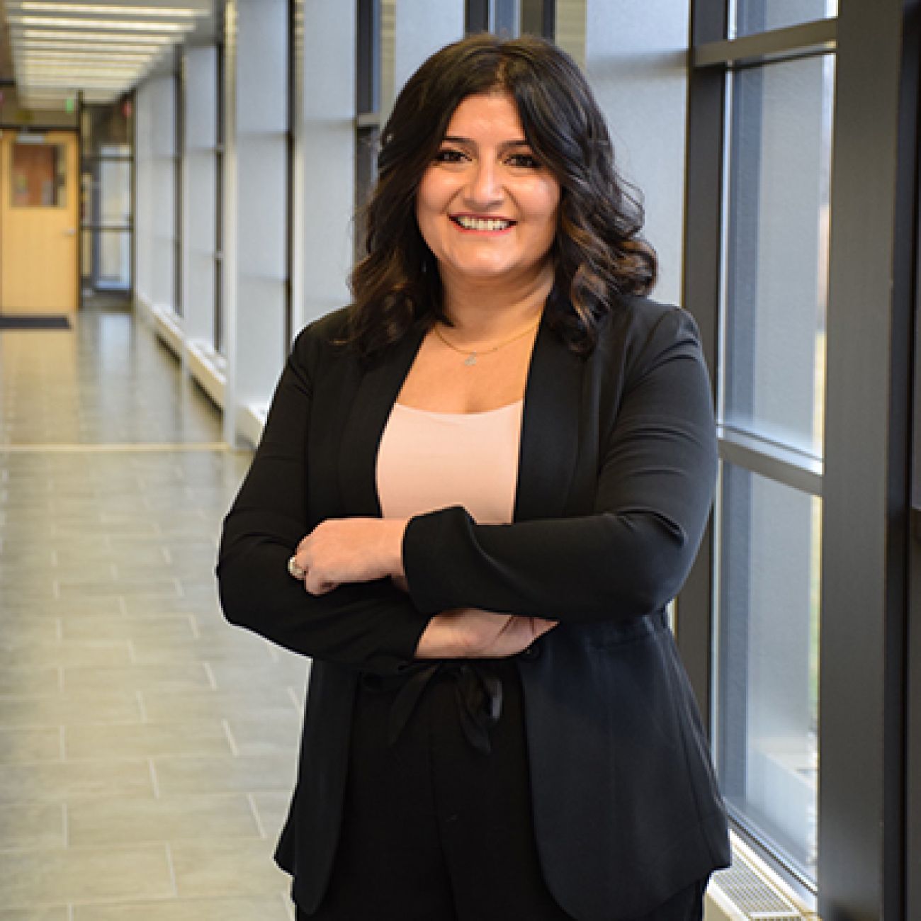 photo of Madiha Tariq in a hallway