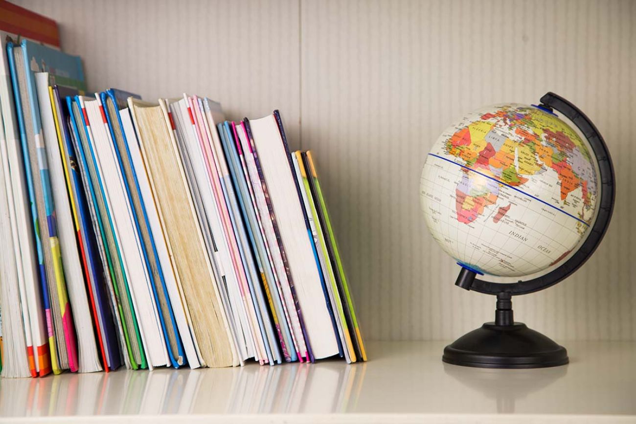 books in a shelf