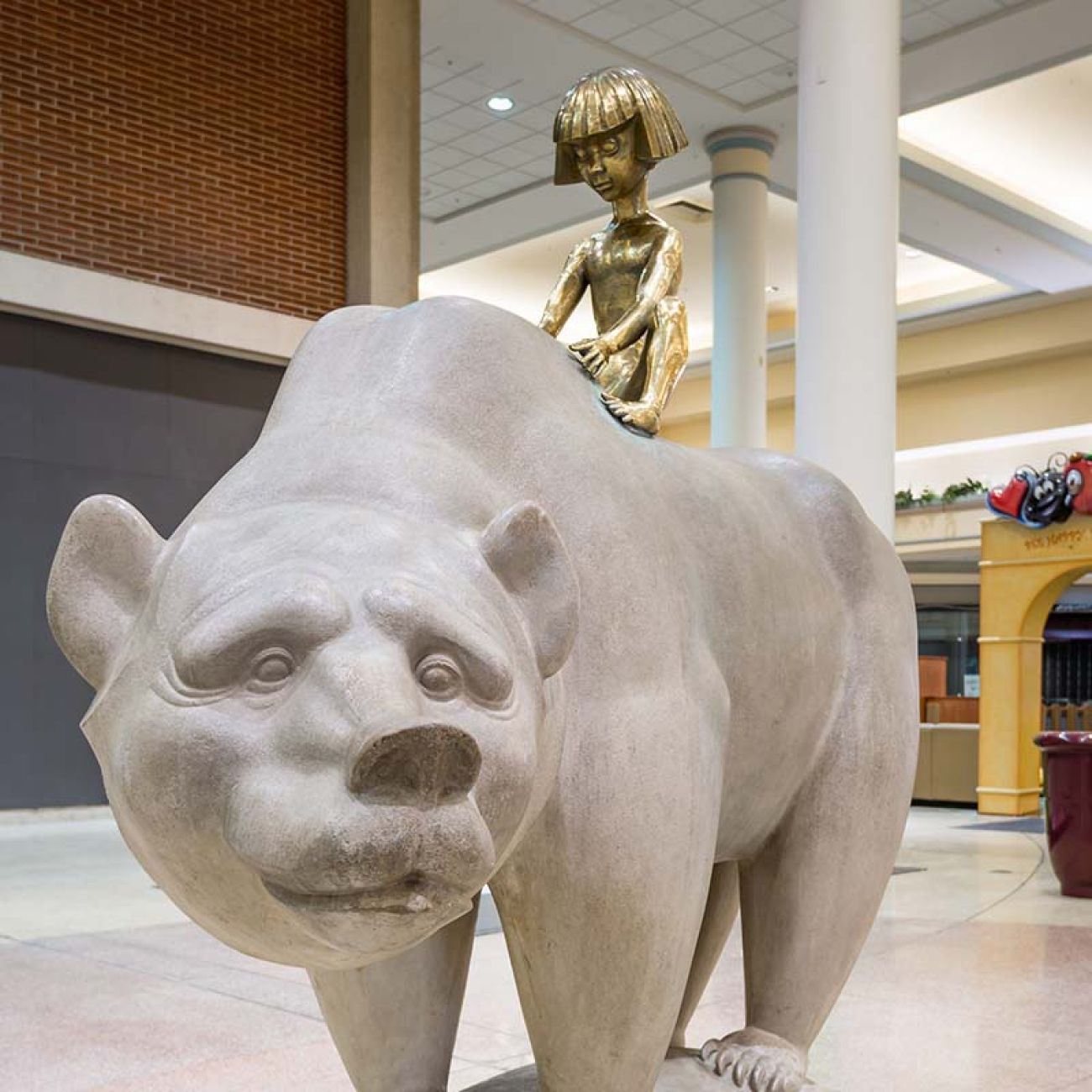 sculpture in Northland Center mall