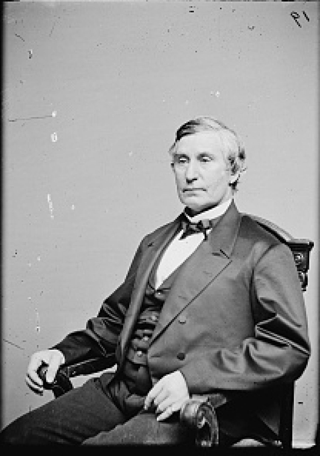 black and white photo of Jacob M. Howard 