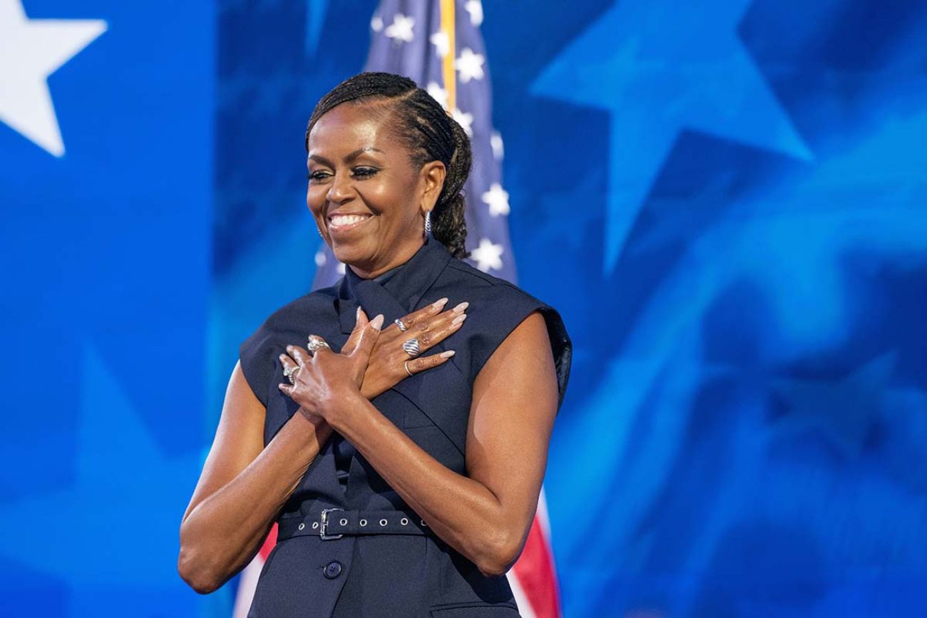 Michelle Obama at the Democratic National Convention Chicago