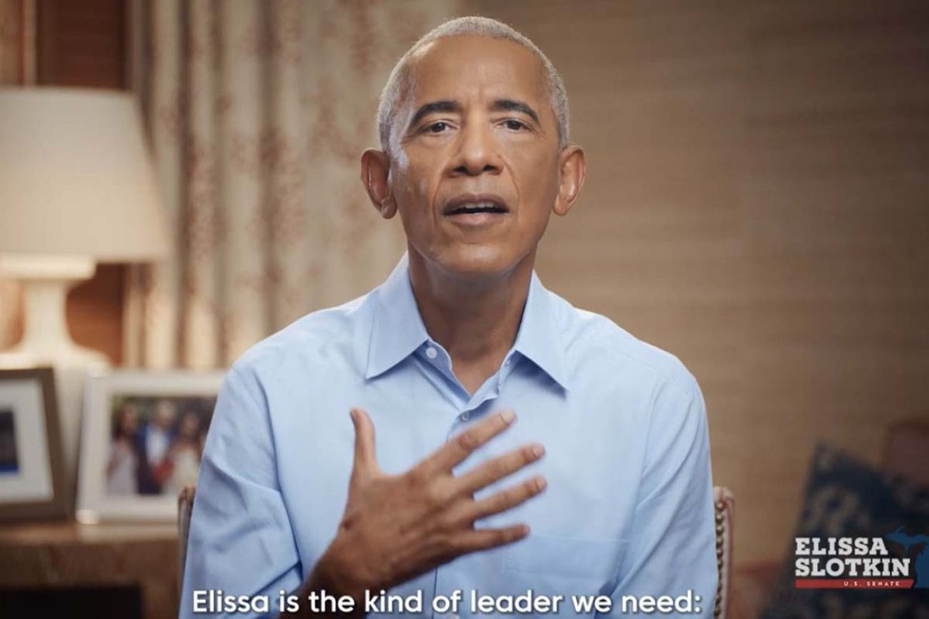 Barrack Obama in an Elissa Slotkin ad