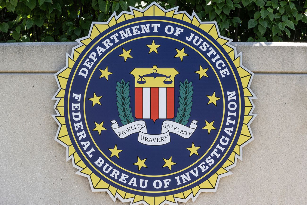 FBI field office, a sign for the FBI