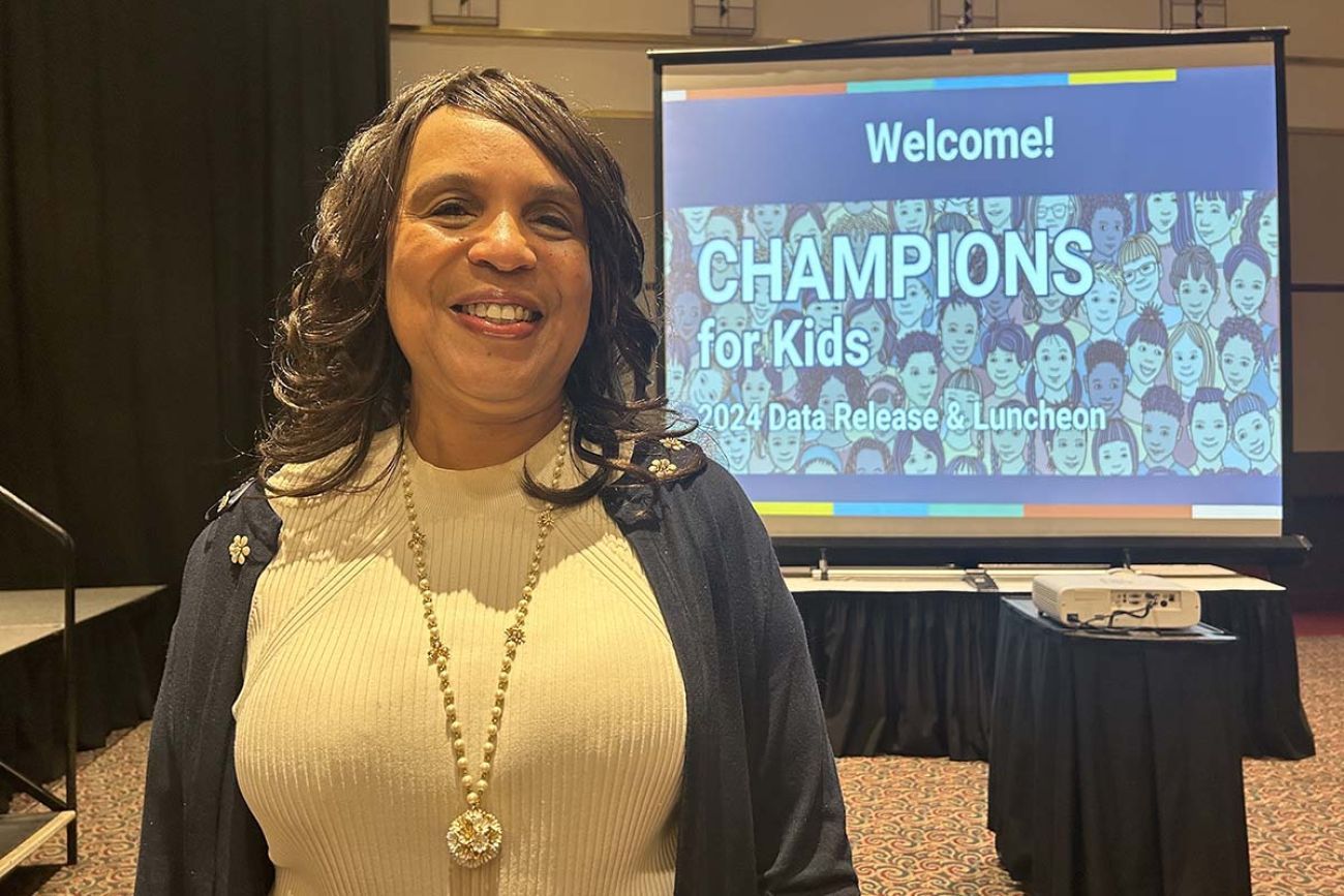 Beverly Walker-Griffea at the Champions for Kids luncheon 