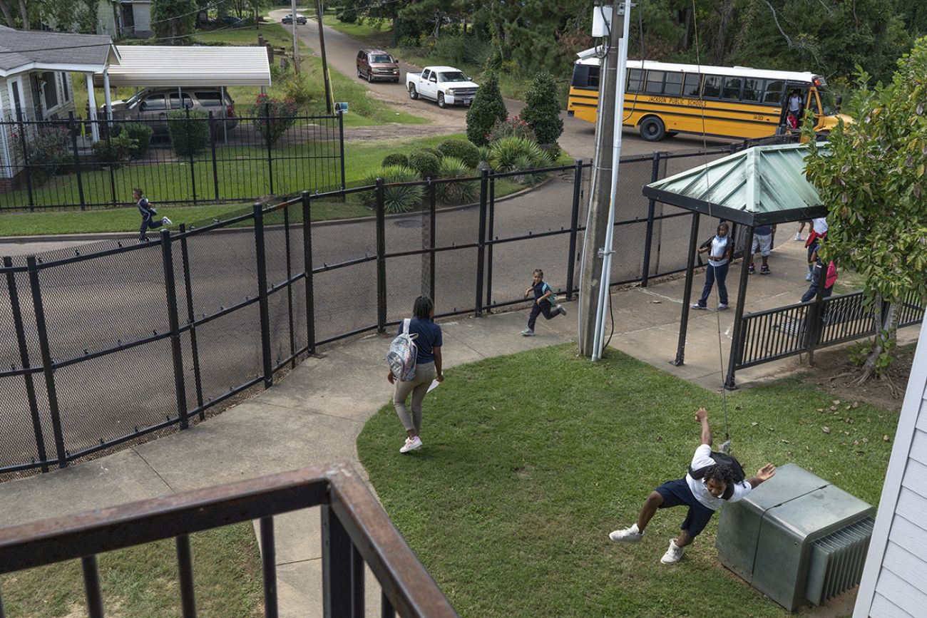 Kids playing in the park