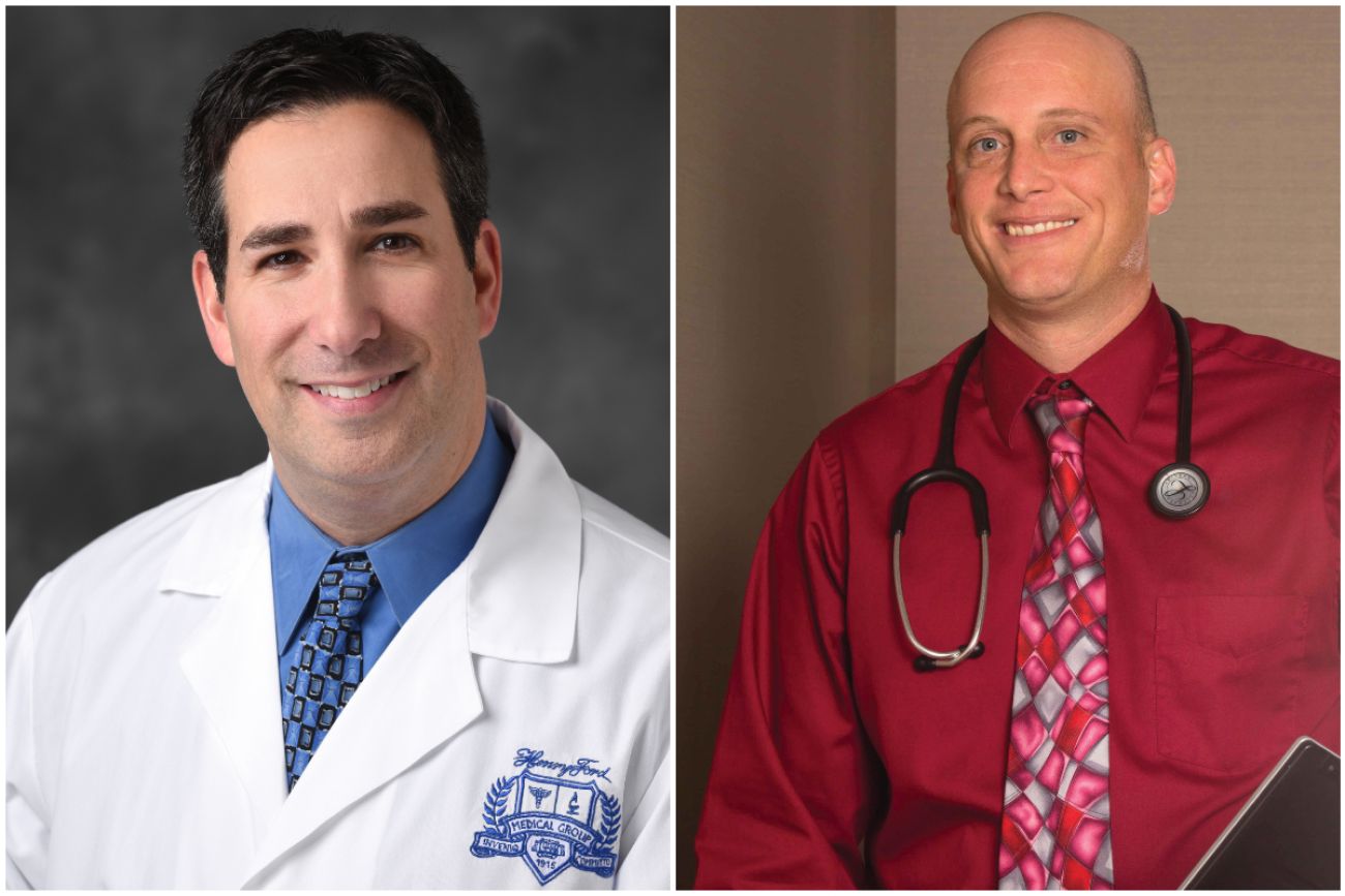 Drs. Jason Vieder of Henry Ford Health and Brian McComb headshots