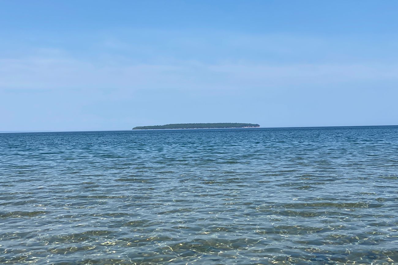 Wood Island on Lake Superior in Michigan.