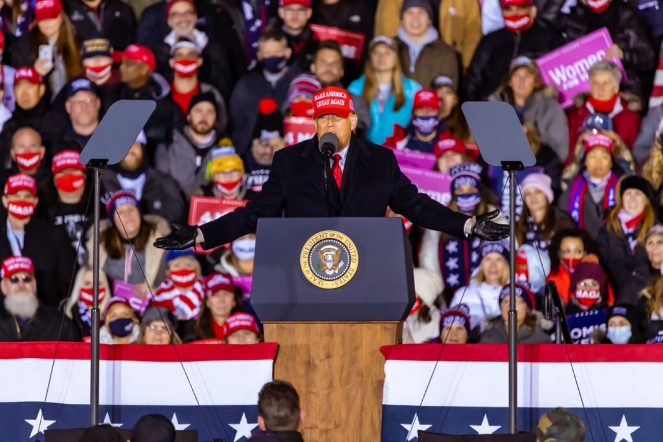 Down But Not Out, Trump Caps Campaign With Massive Grand Rapids Rally ...