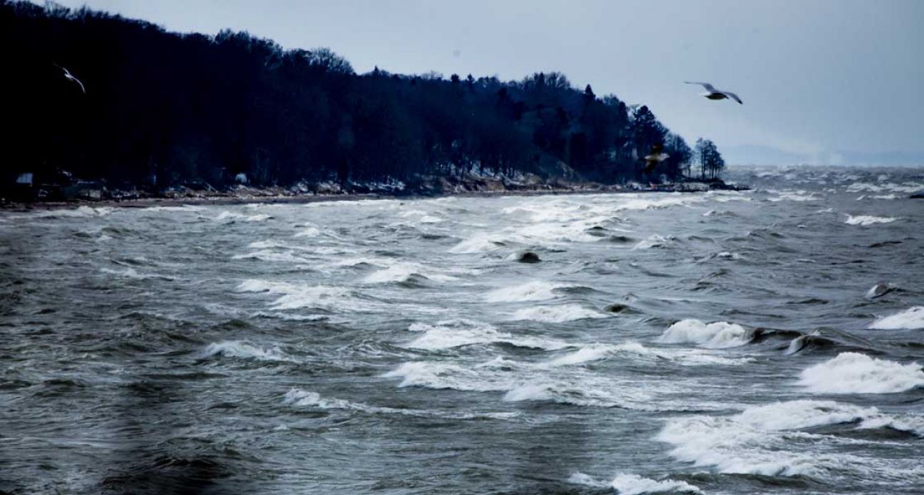 Wind and Waves, High Water and Reverse Current - Lake Ontario