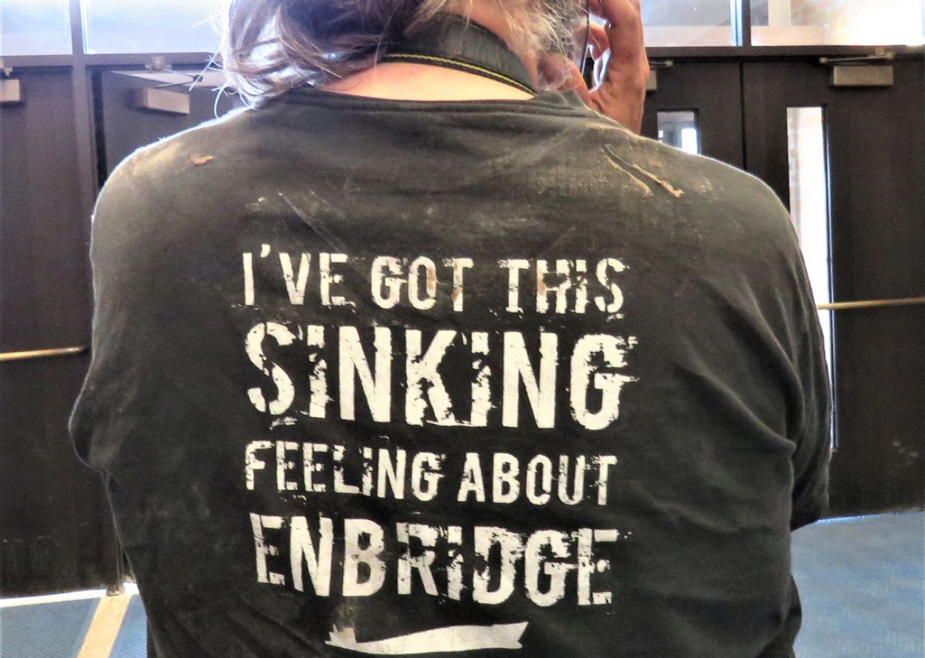 Enbridge protester