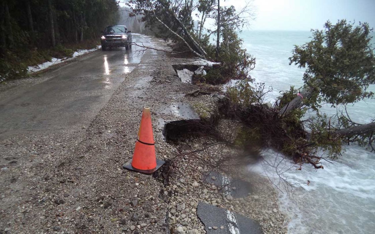 On Mackinac Island Lake Huron s waves are destroying an iconic