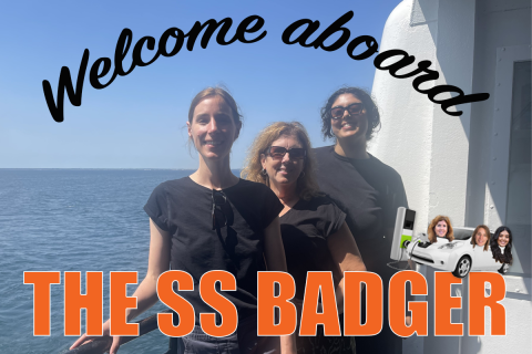 Welcome aboard the SS Badger post card
