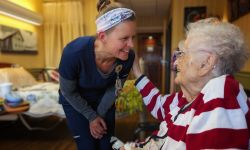 nurse with a patient 