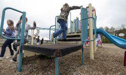 Children playing in the playground