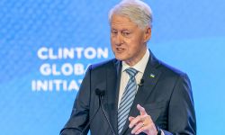 President Bill Clinton speaks during Keep Going session at Clinton Global Initiative summit in New York on September 18, 2023