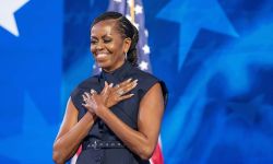 Michelle Obama at the Democratic National Convention Chicago