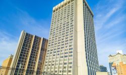 Patrick V. McNamara Federal Building in downtown Detroit, Michigan